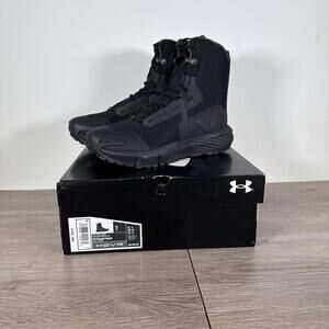 Men's Size 7 Under Armour UA Valsetz Charged Mid 6" Boot #3027381-001 | Black |